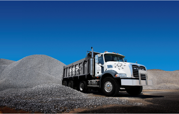 Image of Brock Aggregates tri-axe truck