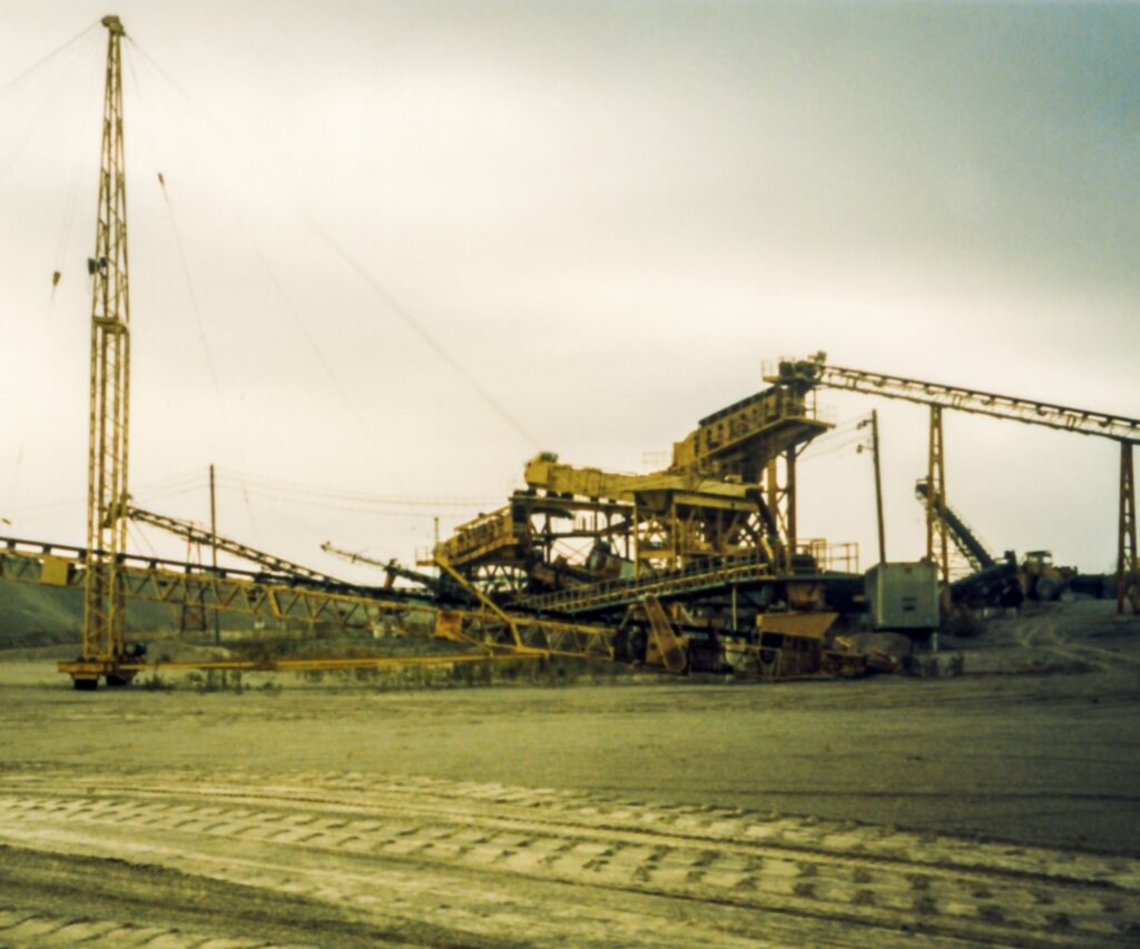 Our Story Photo: Early 1997 photo in an aggregate pit