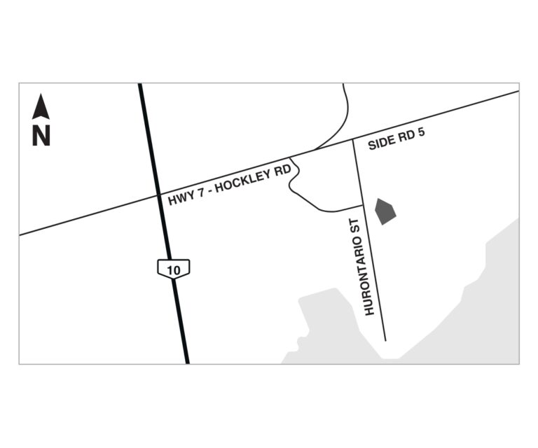 Orangeville Aggregate Pit Sitemap Location